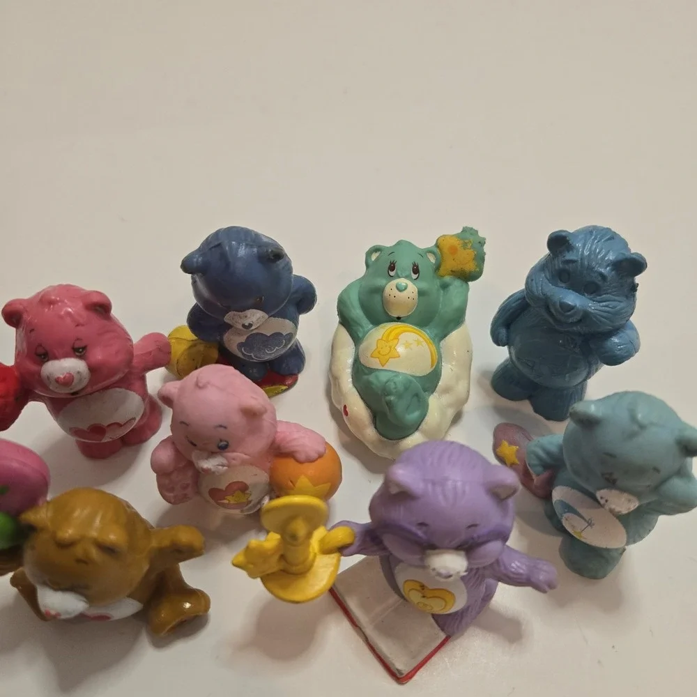 Vintage 80s Care Bears‎ Lot of 8 Mini Figures AGC '83 '84 Rare Toy PVC - Picture 5 of 10